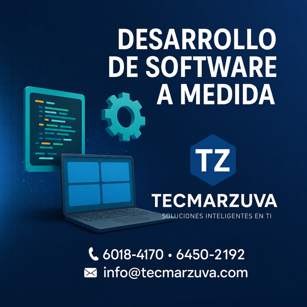 Desarrollo de software a medida TECMARZUVA en Costa Rica
